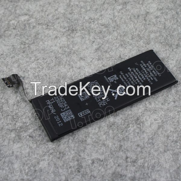 High capacity mobile phone battery for iphone 5 lithium ion battery replacement