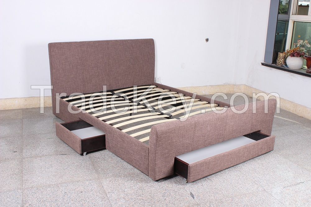 gas lift soft bed  with drawer