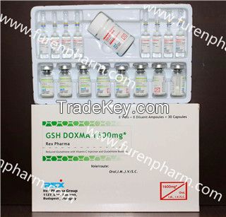 Glutathione injection + VC 1600mg#quickly effects# for skin whitening