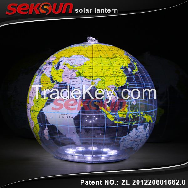 Inflatable Solar Global Light Map lantern