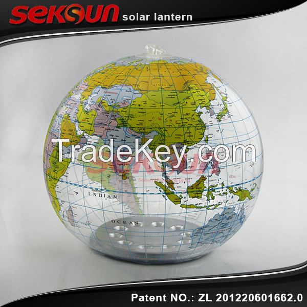 Inflatable Solar Global Light Map lantern