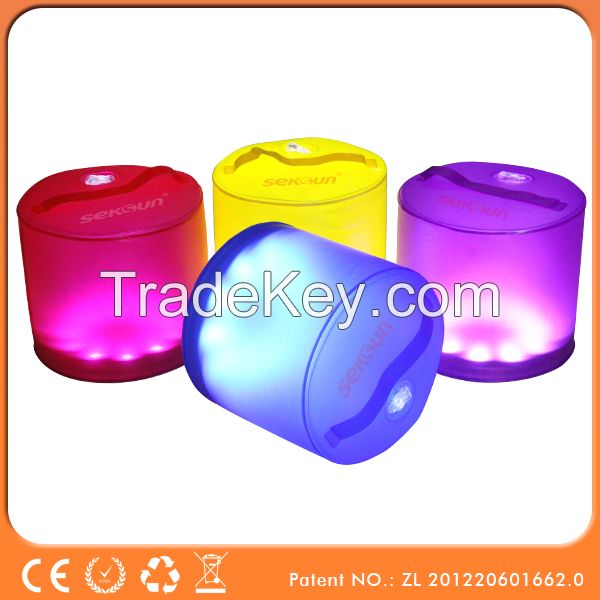 Inflatable Solar colorful fantasy led Light camping lantern