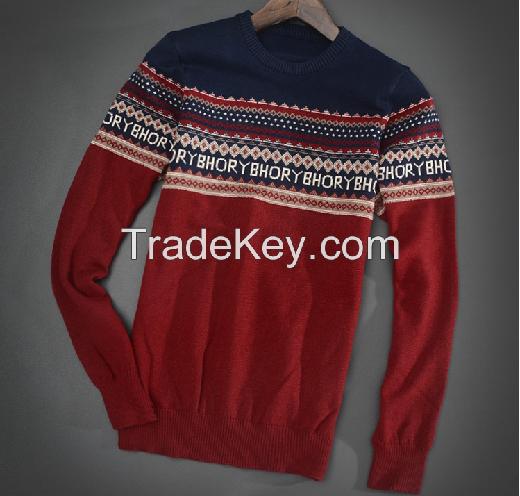 jacquard hand knitted sweater used knitting patterns