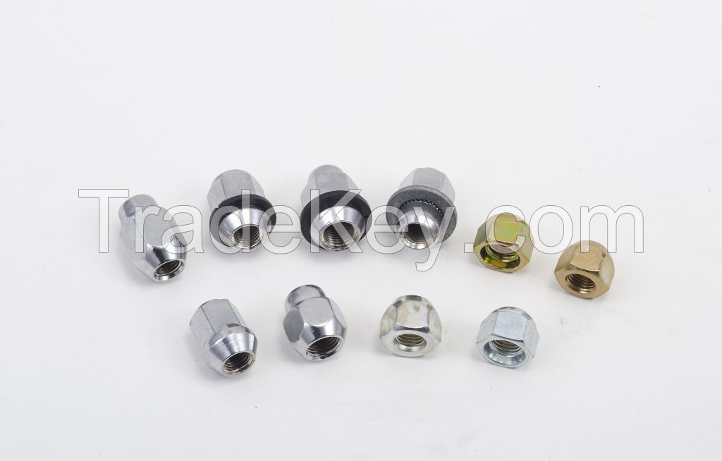 Wheel bolts and nuts for automobile parts