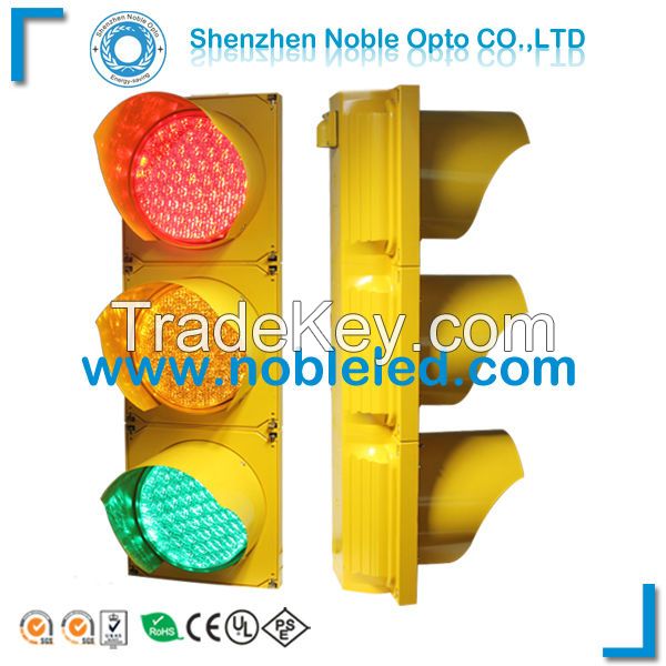 Wholesale yellow PC cover solar power led traffic light