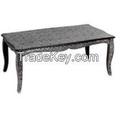 Blackened Silver Embossed Sofa Table