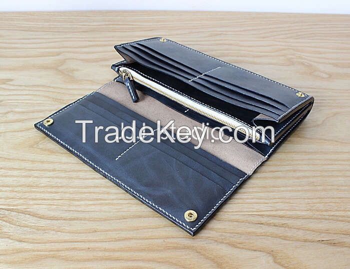 leather hand making wallets