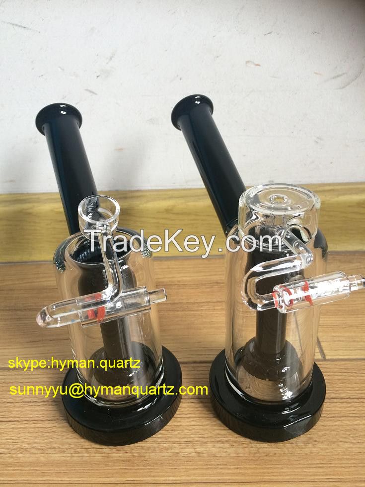 Hot factory sale Quartz Glass Mini Bubbler with Cap and Quartz Swing, Also Sell Quartz Enail and Banger Nail