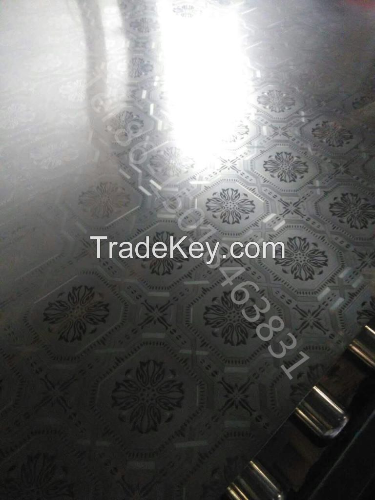 201 304 decorative stainless steel sheet lamination with oil