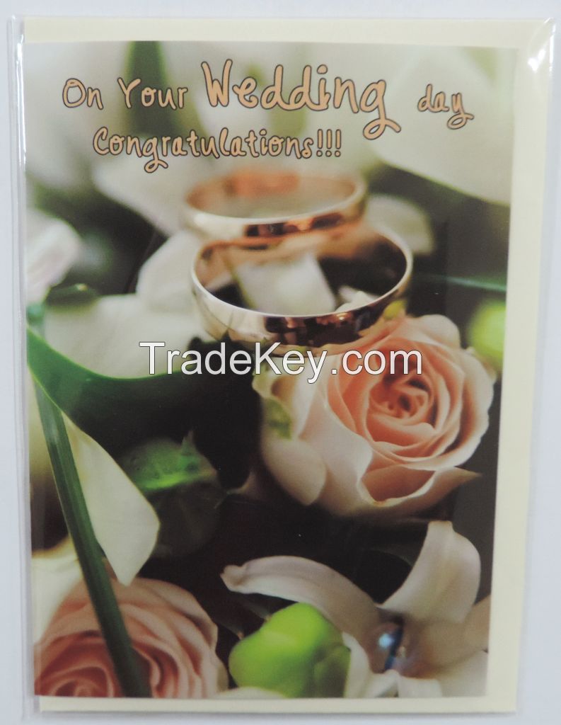 Joy and Happiness on your Wedding Day Greeting Card
