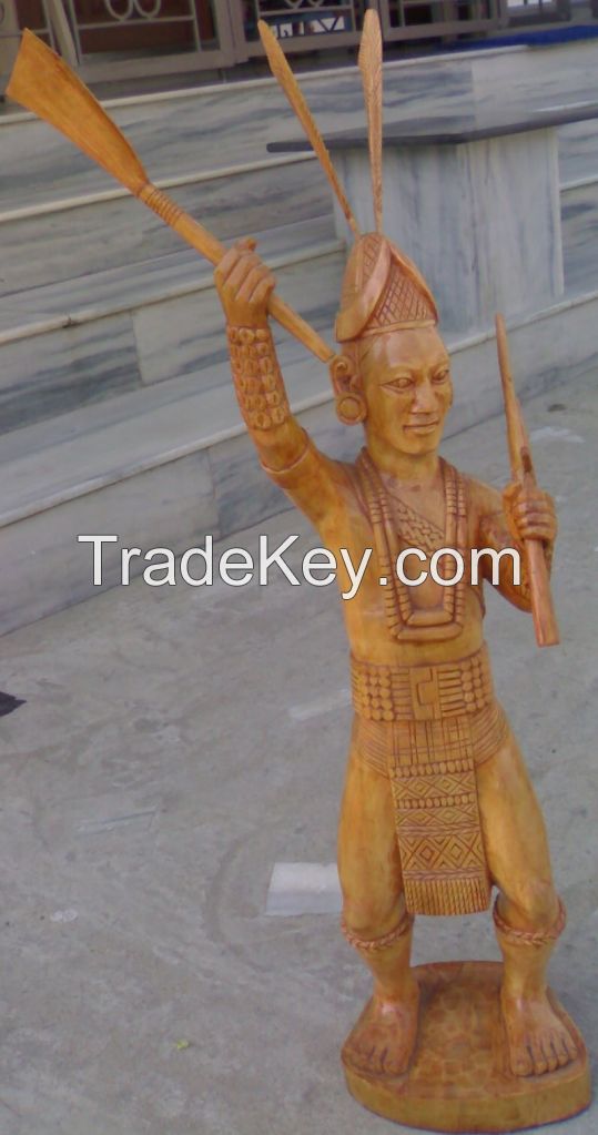 TRADITIONAL WOODEN STATUE