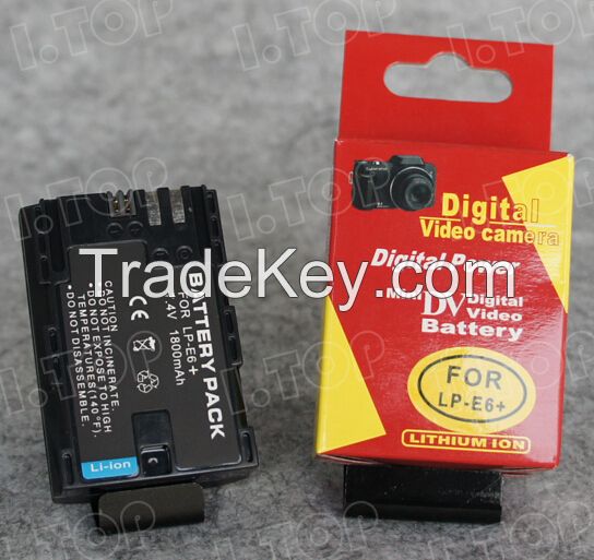 Top quality camera battery pack for Canon LP-E6 batteries