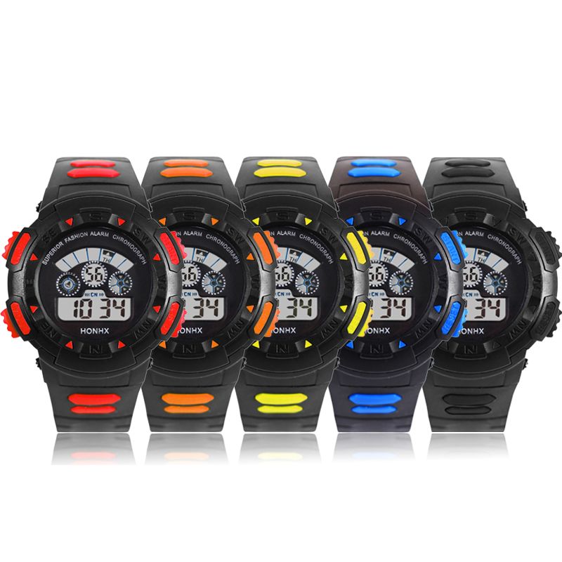 Digital LED Quartz Alarm Date Sports Wrist Watch
