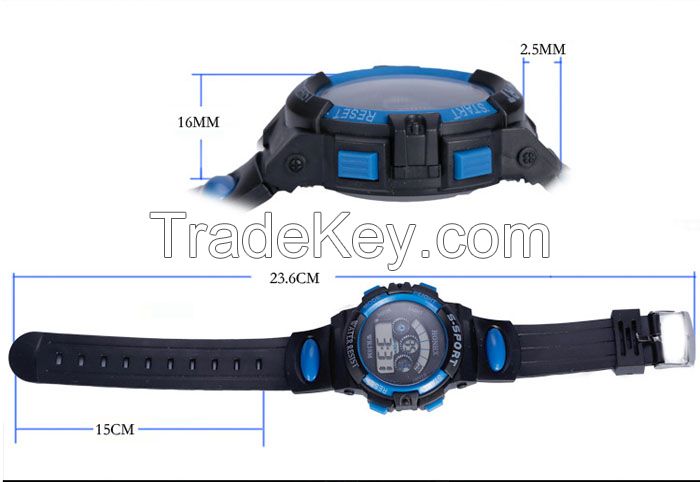 Digital LED Quartz Alarm Date Sports Wrist Watch