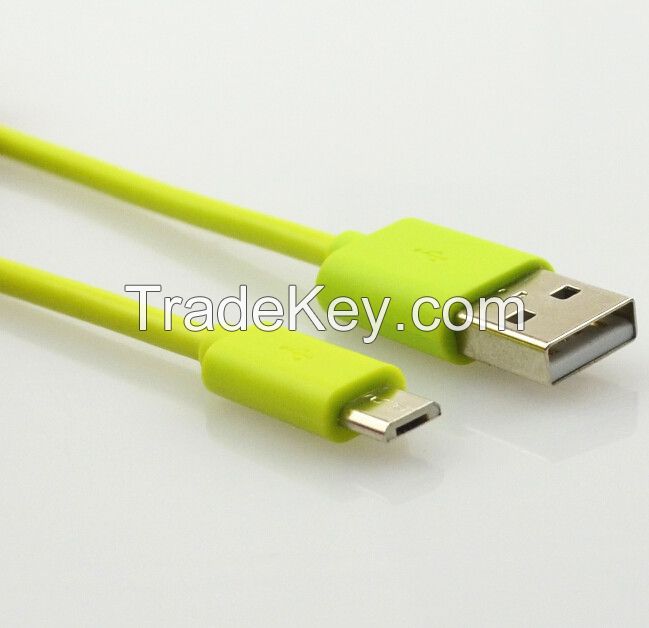 colorful micro usb cable for smart phone 
