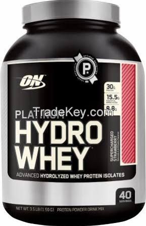 Optimum Nutrition Platinum Hydro Whey, Supercharged Strawberry, 3.5 lb