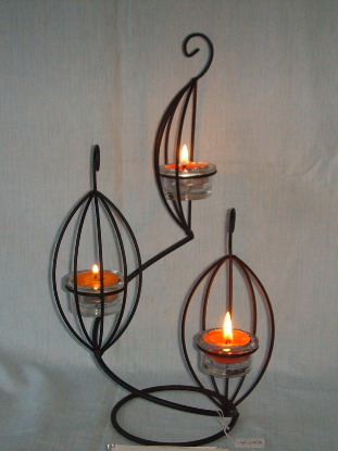 iron candle holder