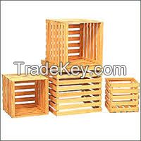 Shipping boxes wooden