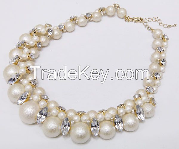 fashion jewelry handmade cotton pearl