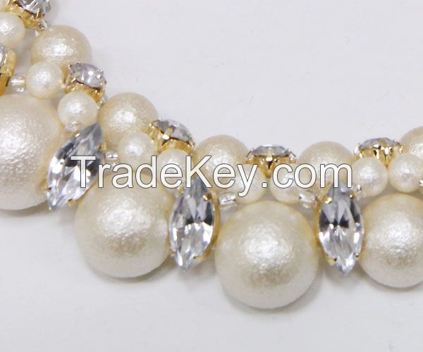 fashion jewelry handmade cotton pearl 
