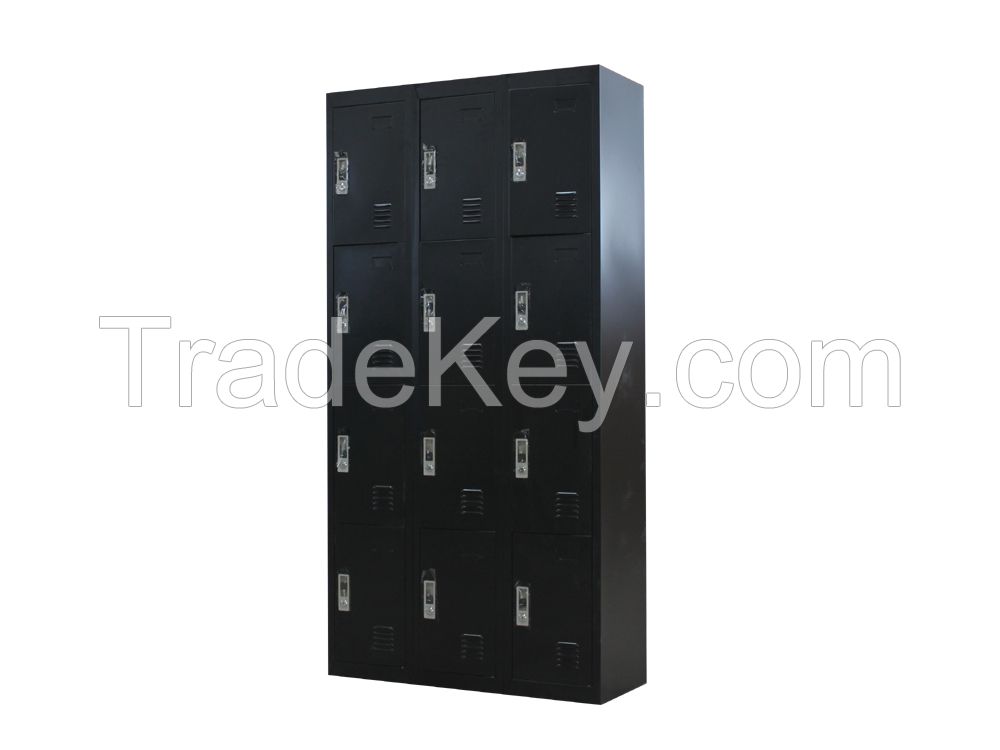 Commercial Furniture Metal 12 Door Clothes Wardrobe Lockers/Steel Clothes Cabinet