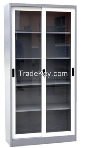 Sliding Glass Door Steel Cabinet with Different Types and Colors