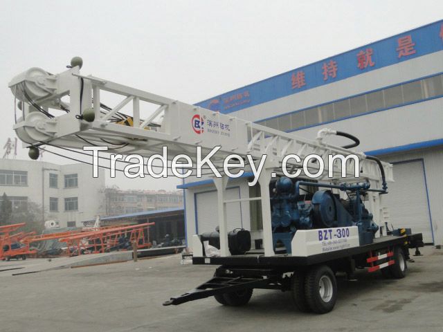 BZCT300SZ tralier mounted drilling rig