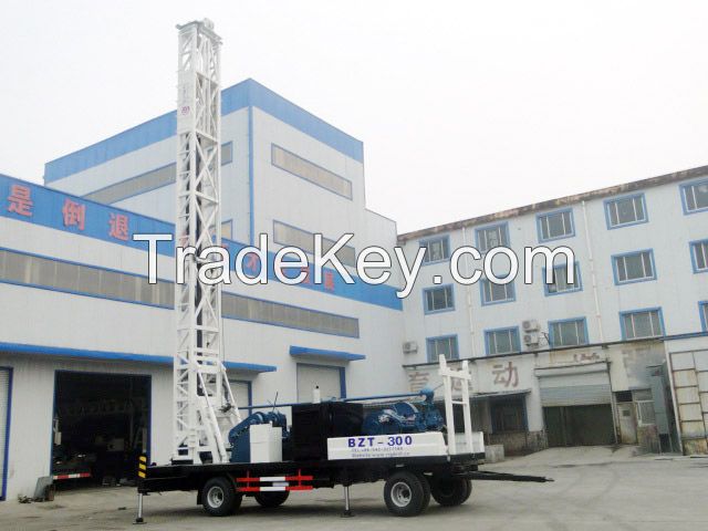 BZCT300SZ tralier mounted drilling rig