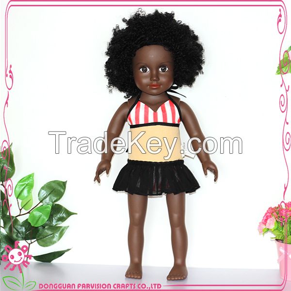 Vinyl craft doll, 18'' doll, black toy