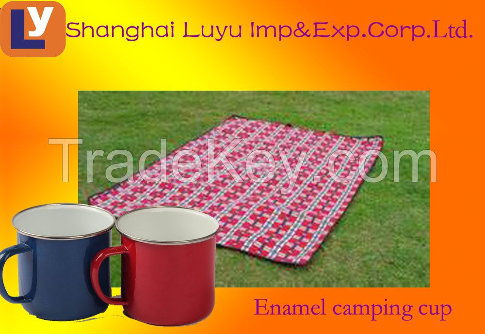 Enamel coffee cup mug travel mug for camping