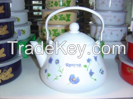 1.2L 1.5L 2L enamel kettle tea pot enamelware in Africa and Egypt