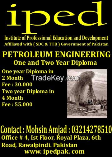 safety officer course, petroleum diploma, civil diploma, drilling diploma, oil and gas diploma courses