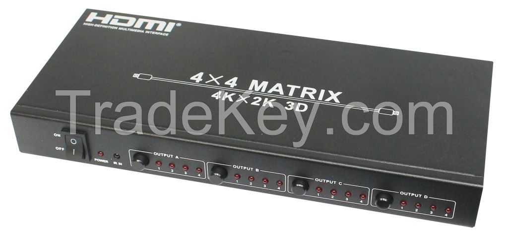 4X4 HDMI 1.4 Matrix with IR