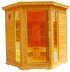 Corner infrared sauna