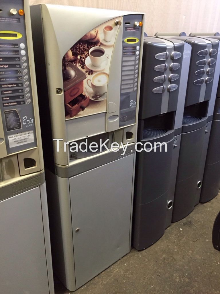 Used hot drinks coffe vending machines Necta Zanussi Brio