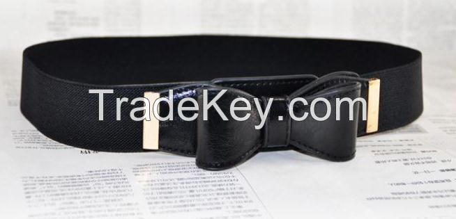 Waist belt PU belt Stud belt Fashion belt Women belt Lady belt TieKnitted Rubber Braided belt