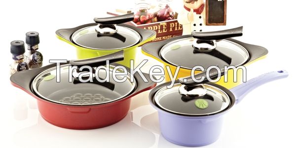 3D coating(PTFE based) fry pan/wok pan/pot