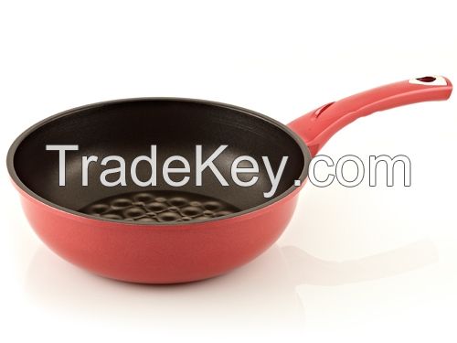 3D coating(PTFE based) fry pan/wok pan/pot