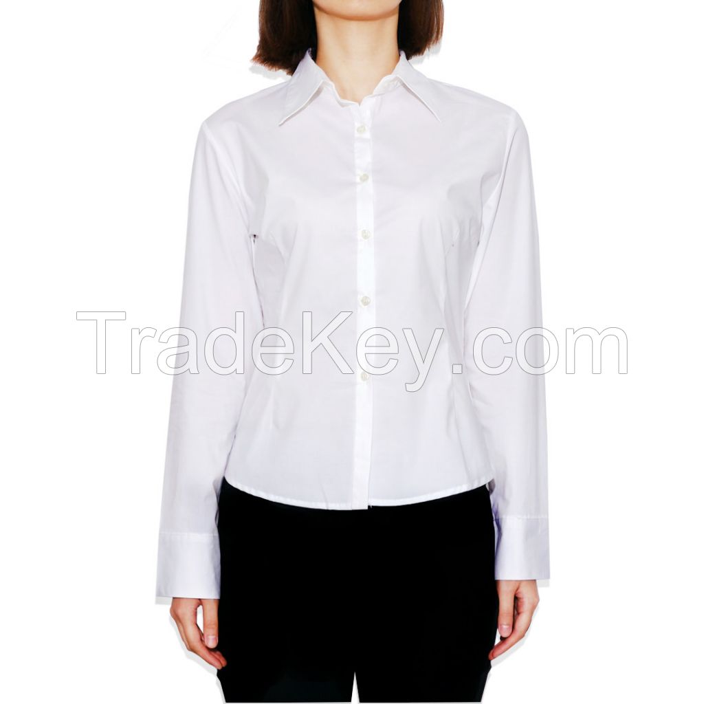 Poplin long sleeve shirt