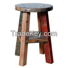 Wooden Recalimed Stool (code WH00352)