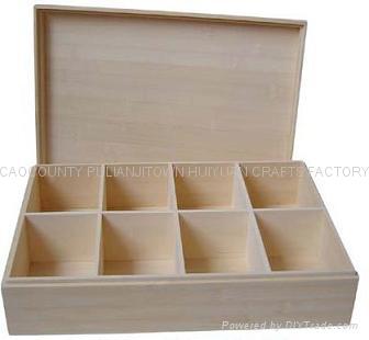 Wood tea box