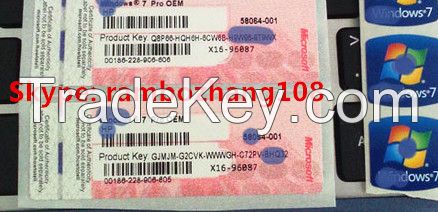 WINDOWS7 Pro Professional COA Key,Coa Label Sticker License Key Card