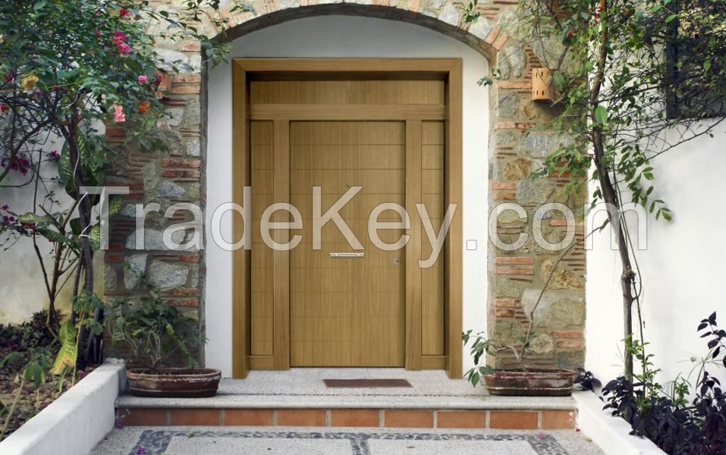 Golden Door/Exterior Wooden Main Entrance Security Door/A20
