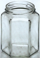 jbconline 190ml Hex Jar with caps