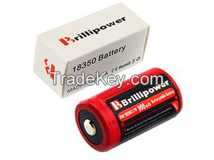 Brillipower IMR18350 800MAH 3.7V BATTERY WITH NIPPLE TOP