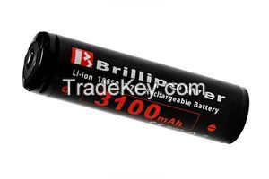 Brillipower Li-ion Battery 3.7v 3000mah 18650 Battery Made in China