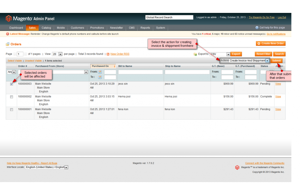 Magento Bulk Order Process Extension