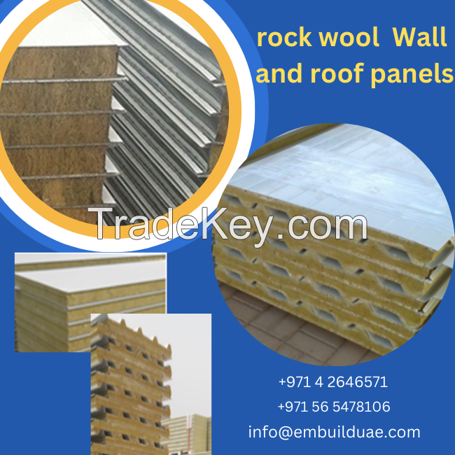 Fire rated sandwich panels / rock wool insulated Fire rated panels / Fire rated rock wool panels