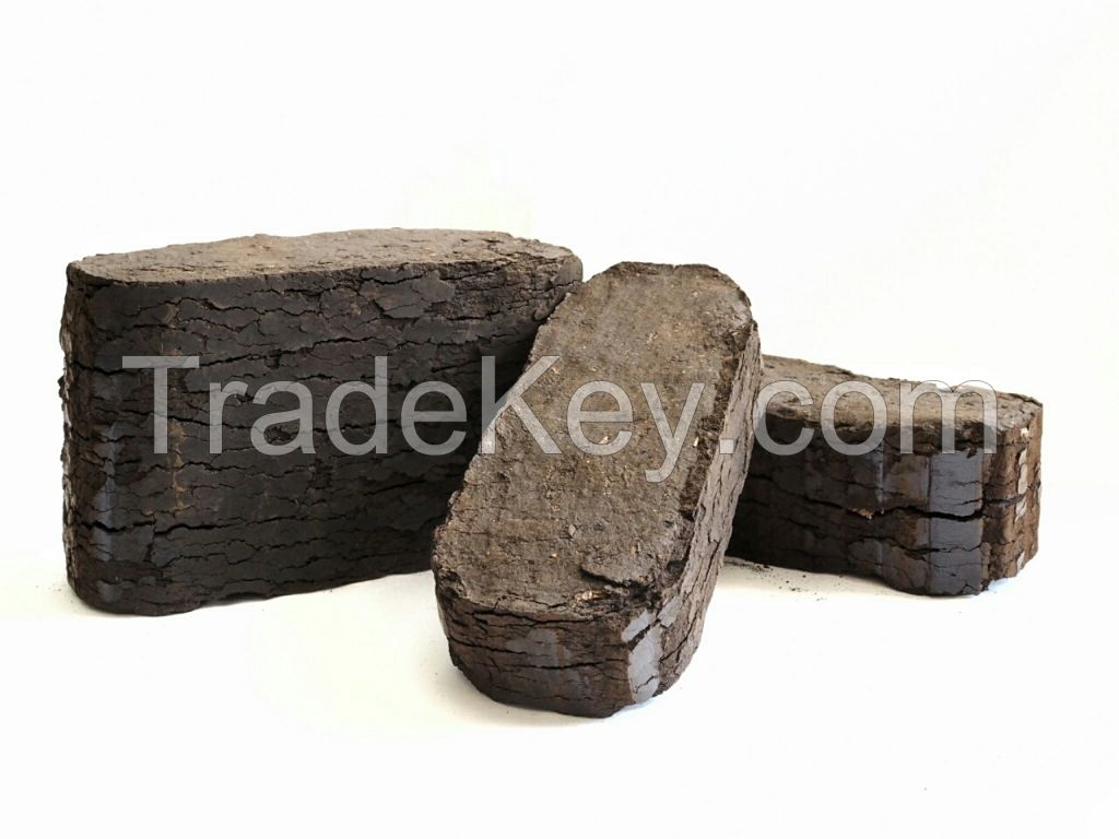 Peat briquettes