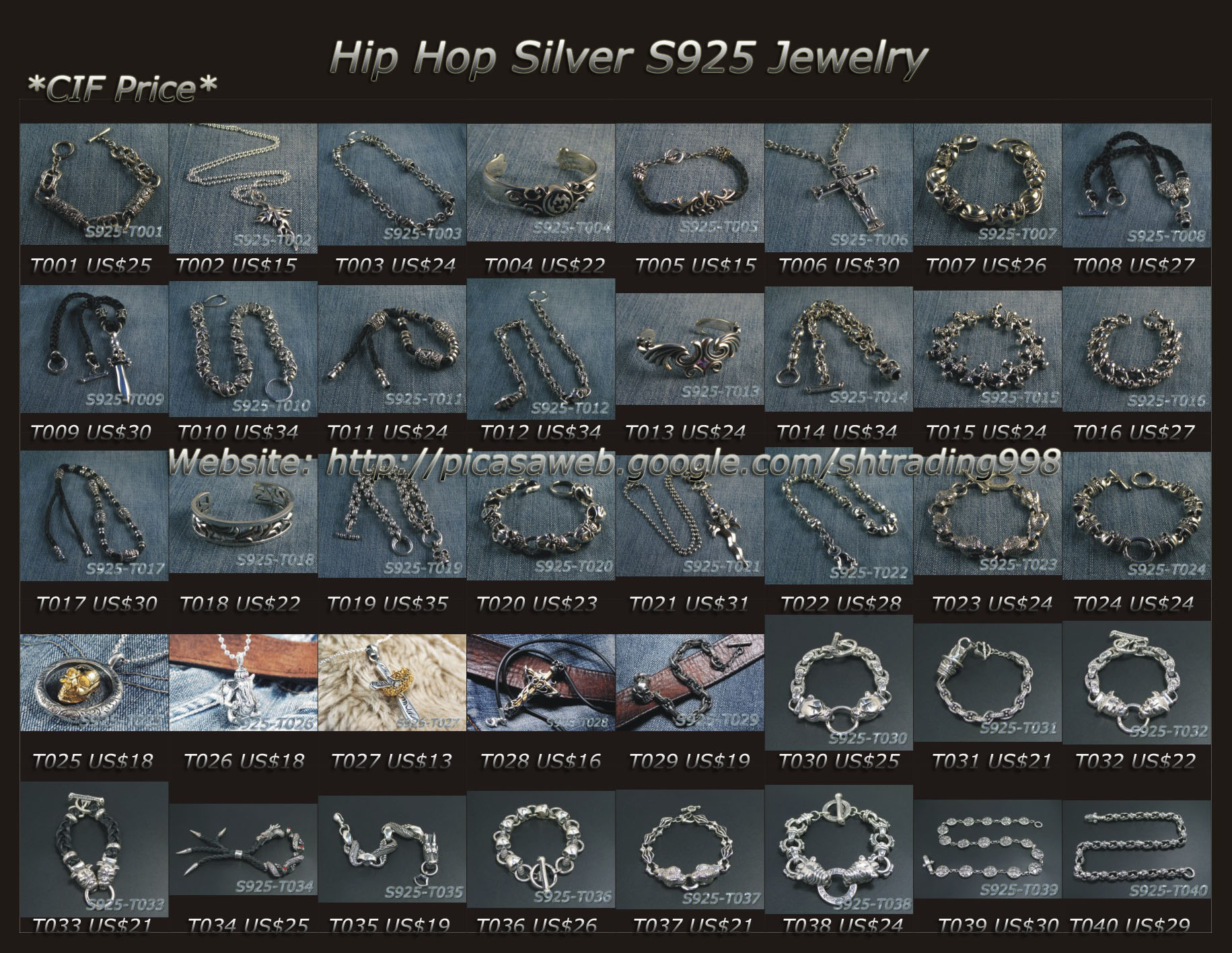 Hip Hop Silver Jewelry S925-ALL